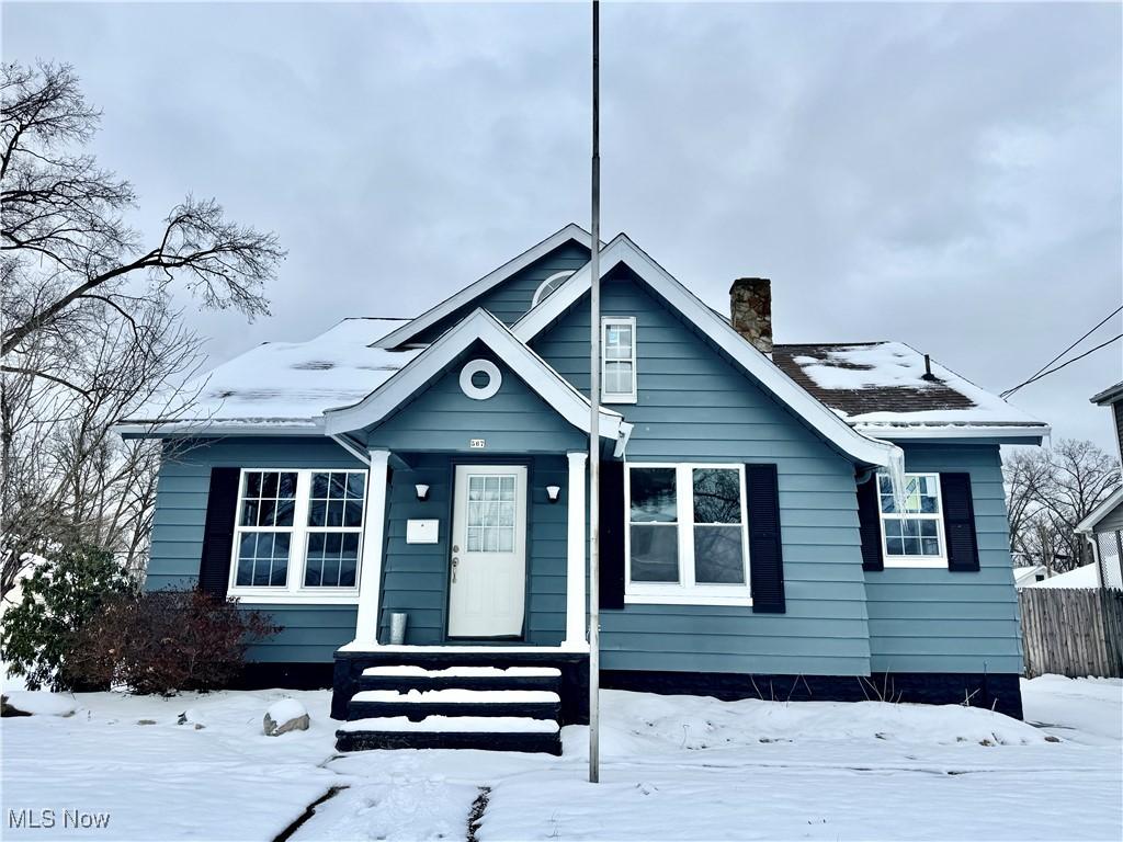 view of bungalow-style home