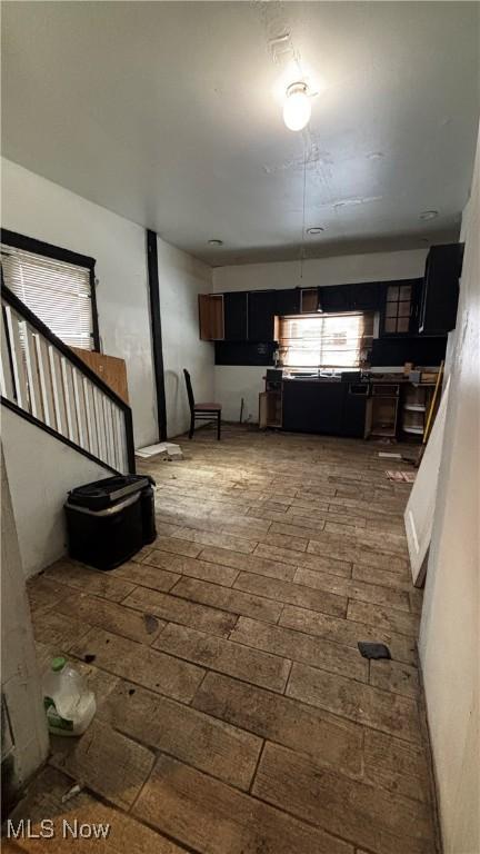 interior space with wood-type flooring