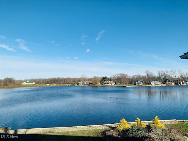 view of water feature