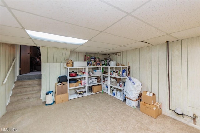 view of storage room