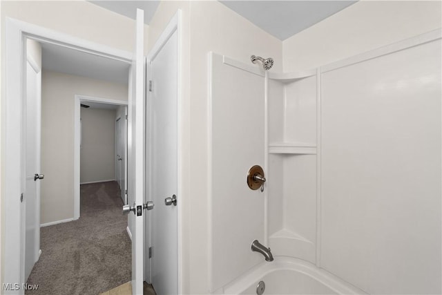 bathroom featuring shower / bathtub combination