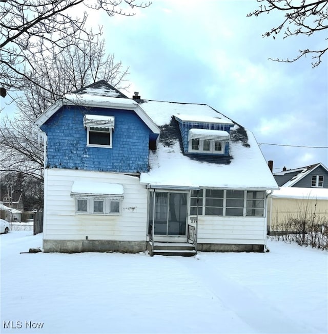 view of front of home