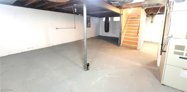 view of basement