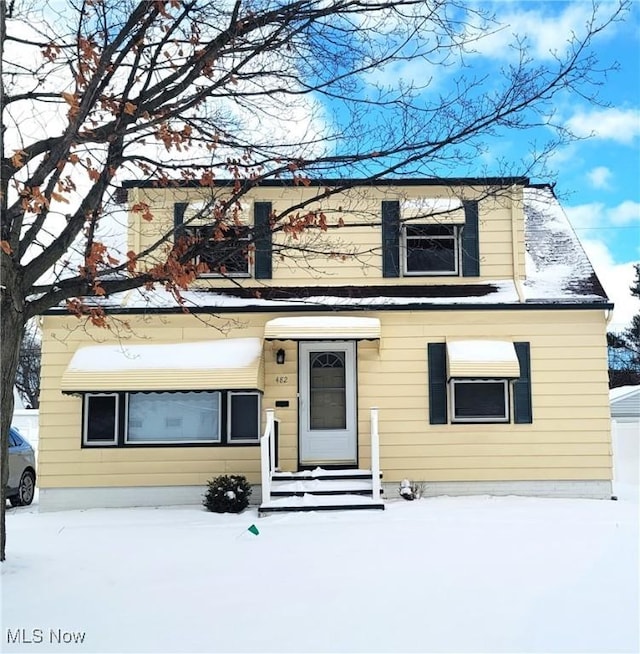 view of front of home