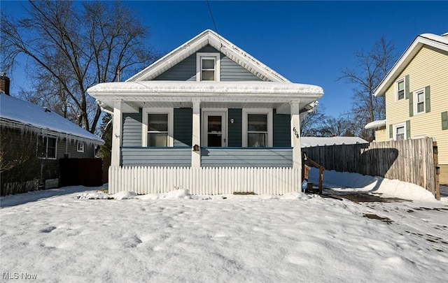 view of bungalow-style house