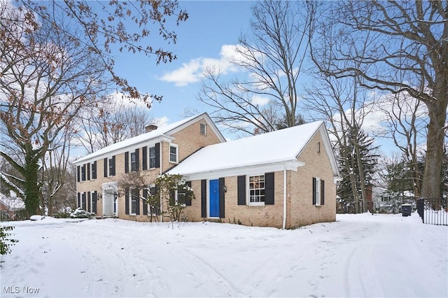 view of colonial home