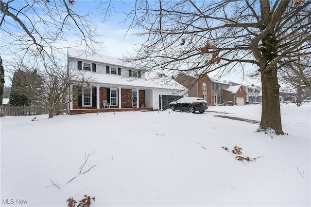 view of front of home