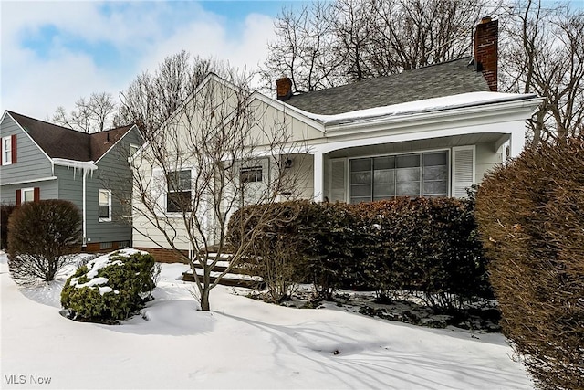 view of front of home