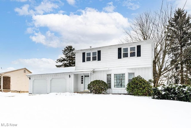 view of front of home featuring a garage