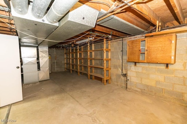 view of basement