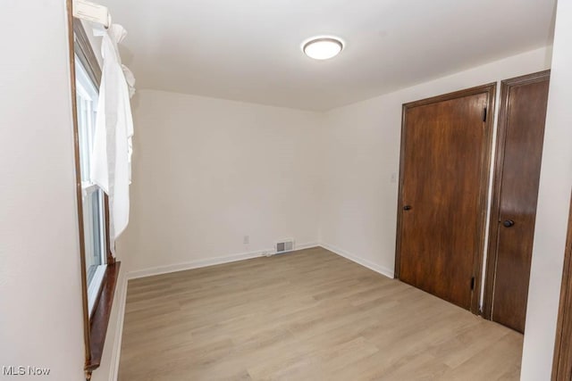 interior space with light wood-type flooring