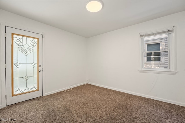 view of carpeted empty room