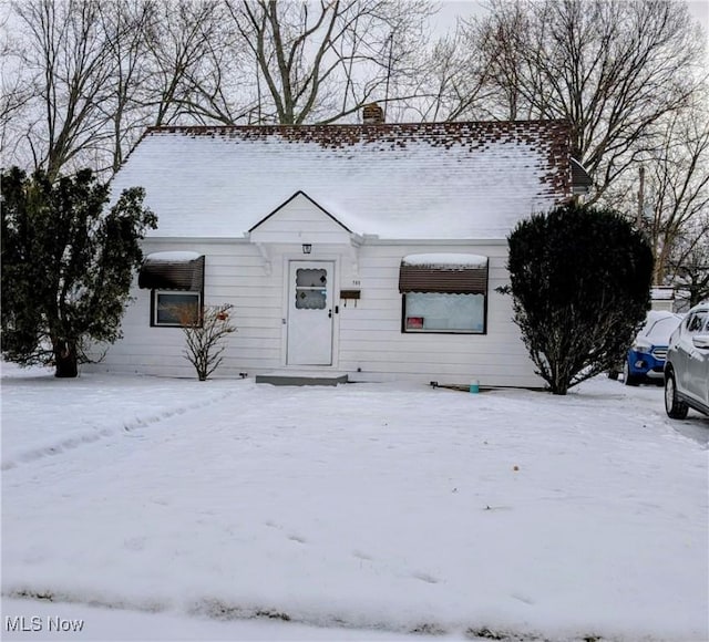 view of front of home