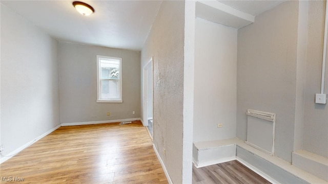 interior space featuring light wood-type flooring