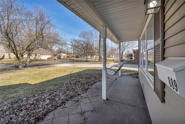 view of patio / terrace featuring a porch