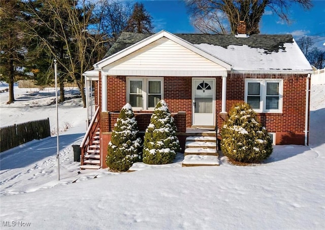 view of bungalow-style home