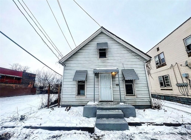 view of bungalow-style home