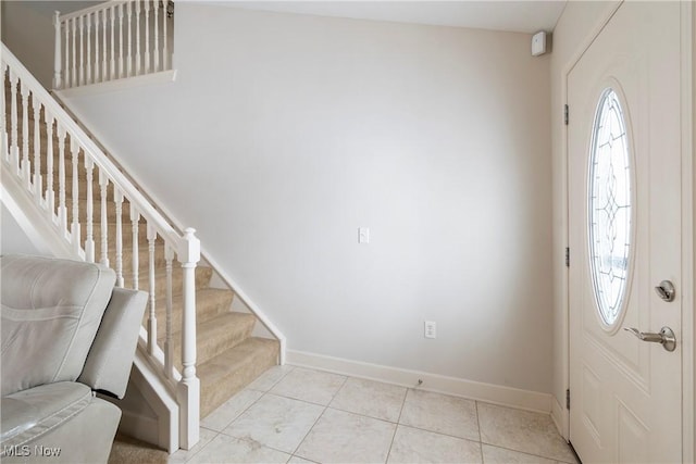 view of tiled entryway