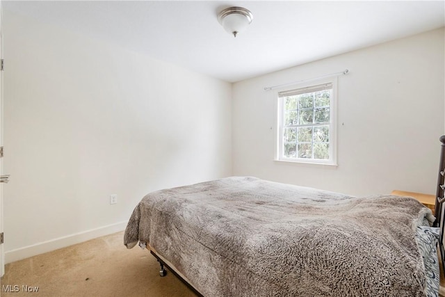 bedroom with carpet flooring