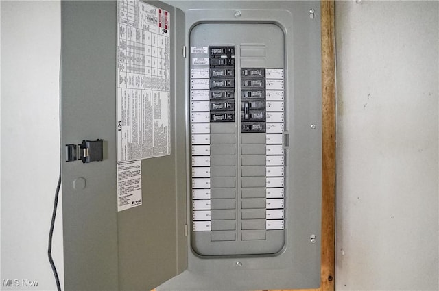 utility room with electric panel