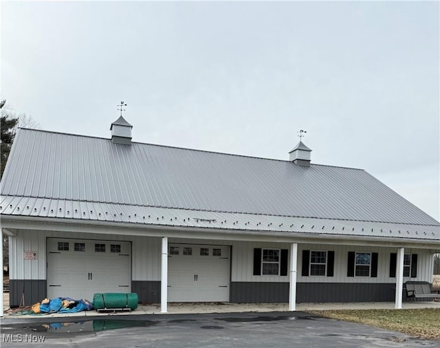 view of property featuring a garage