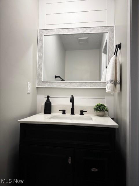 bathroom with vanity