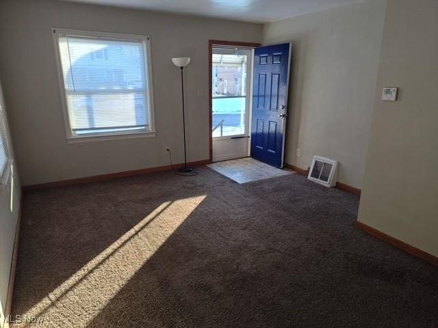 view of carpeted entryway