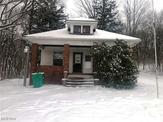 view of front of home