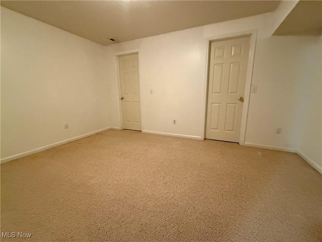 view of carpeted empty room