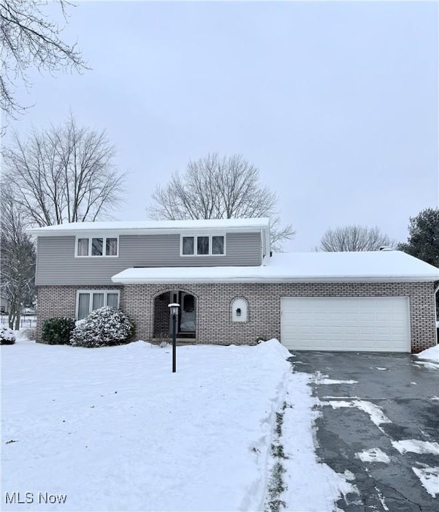 front facade featuring a garage