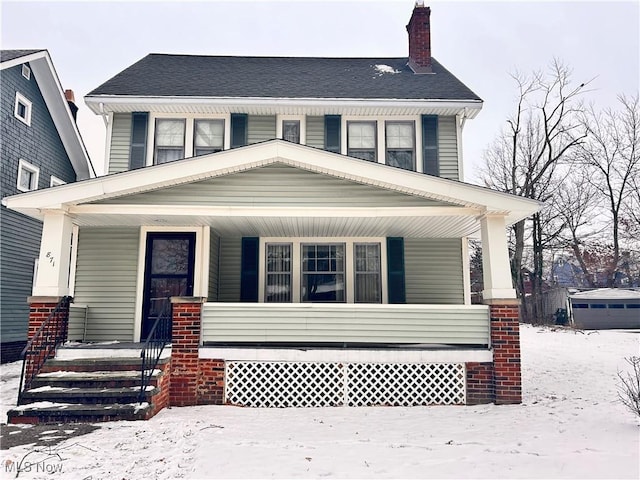 view of front of home