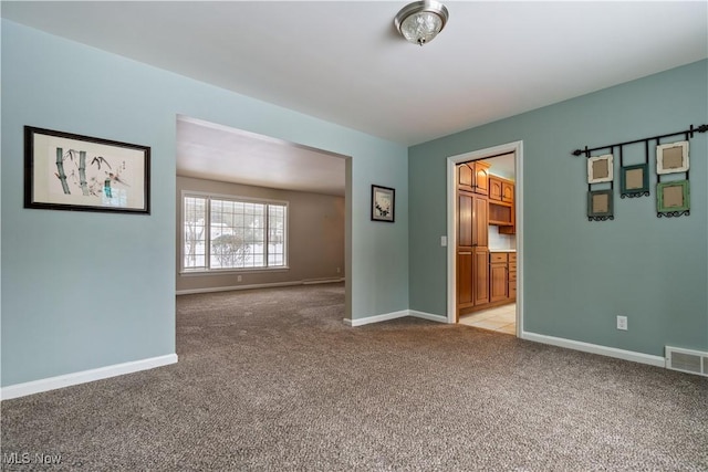 view of carpeted empty room