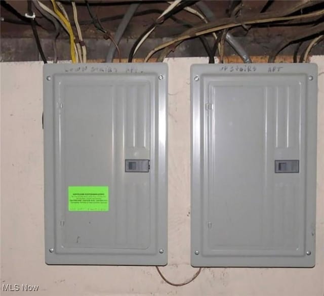 utility room with electric panel