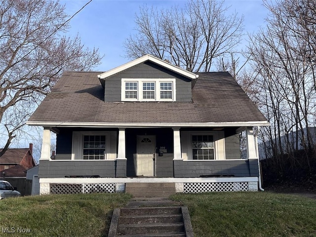 bungalow-style home featuring a porch