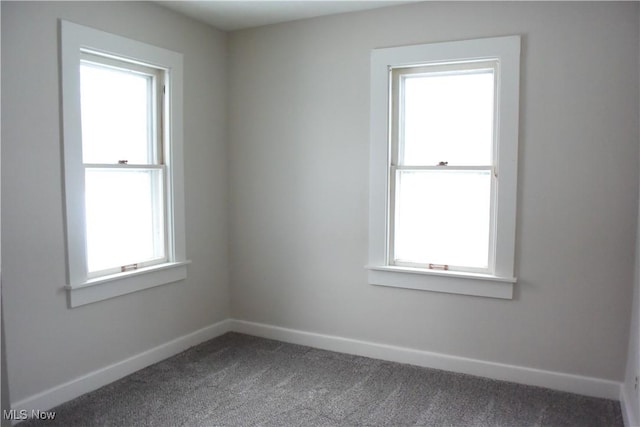 empty room with carpet floors