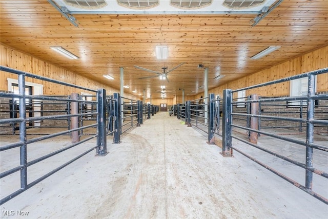 view of horse barn