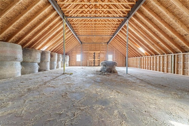 view of attic