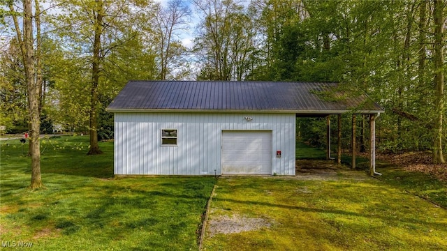 view of outbuilding with an outbuilding