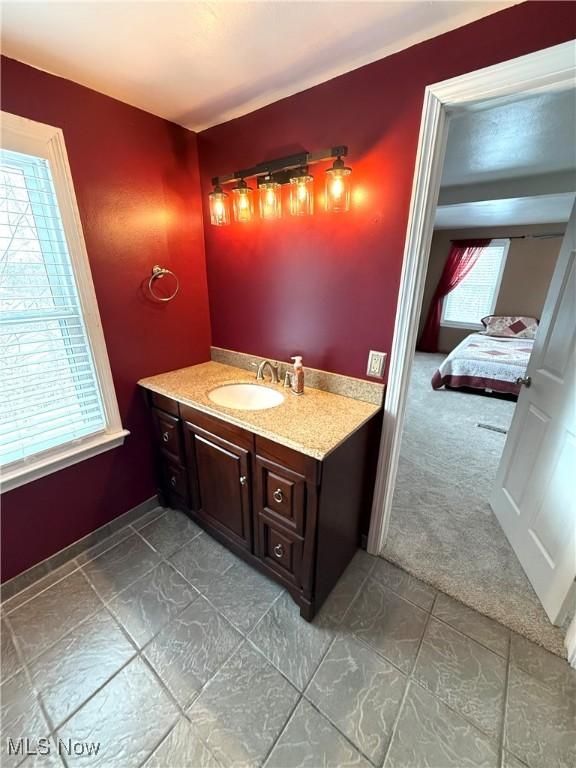 bathroom with vanity