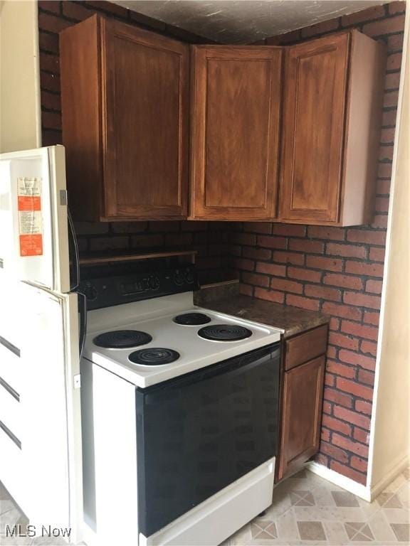 kitchen featuring white appliances