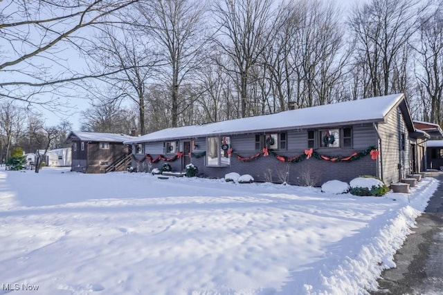 view of ranch-style home