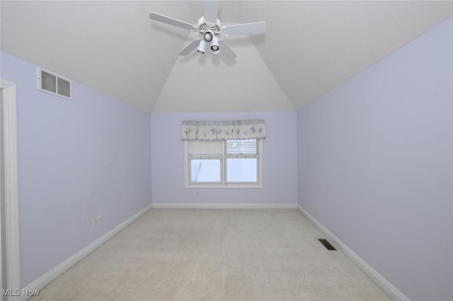 2142 Kirtland Pl, Hudson, OH 44236 - carpeted spare room with ceiling fan, baseboards, and lofted ceiling