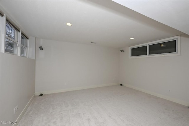 2142 Kirtland Pl, Hudson, OH 44236 - empty room with carpet flooring, recessed lighting, and baseboards