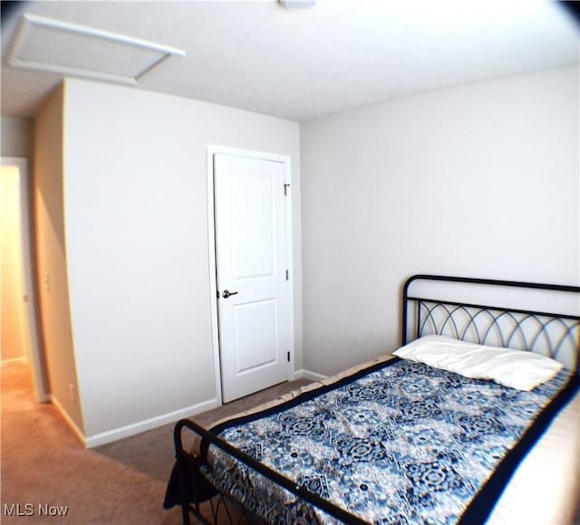 bedroom featuring carpet flooring