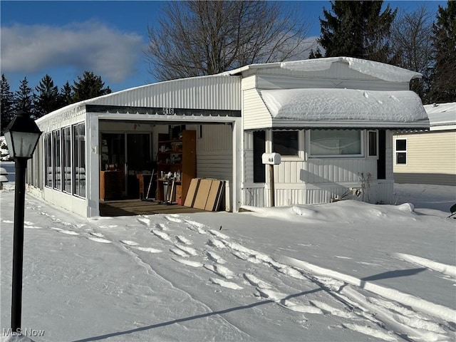 view of front of home