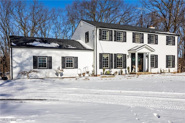 view of colonial inspired home