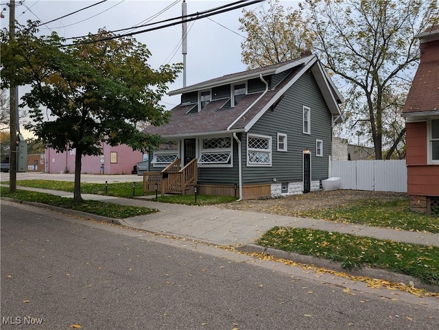 view of front of home