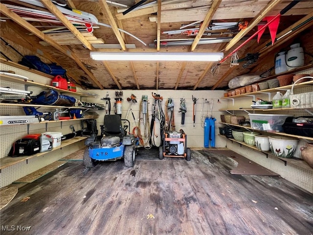 view of storage room