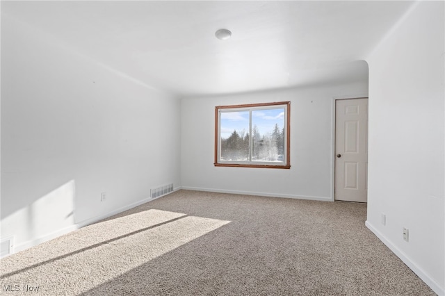 view of carpeted empty room