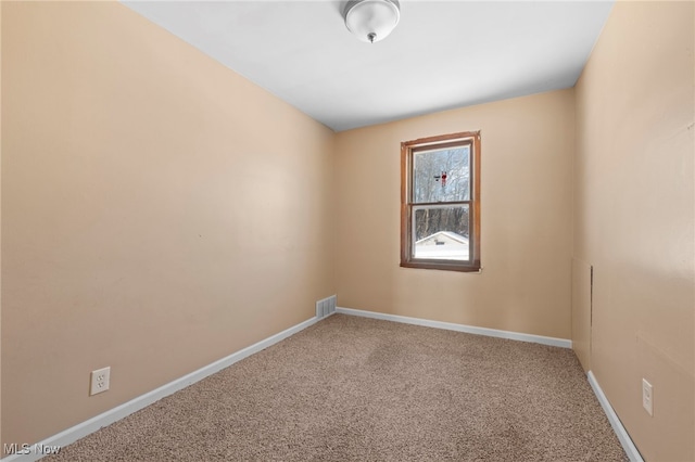 view of carpeted empty room